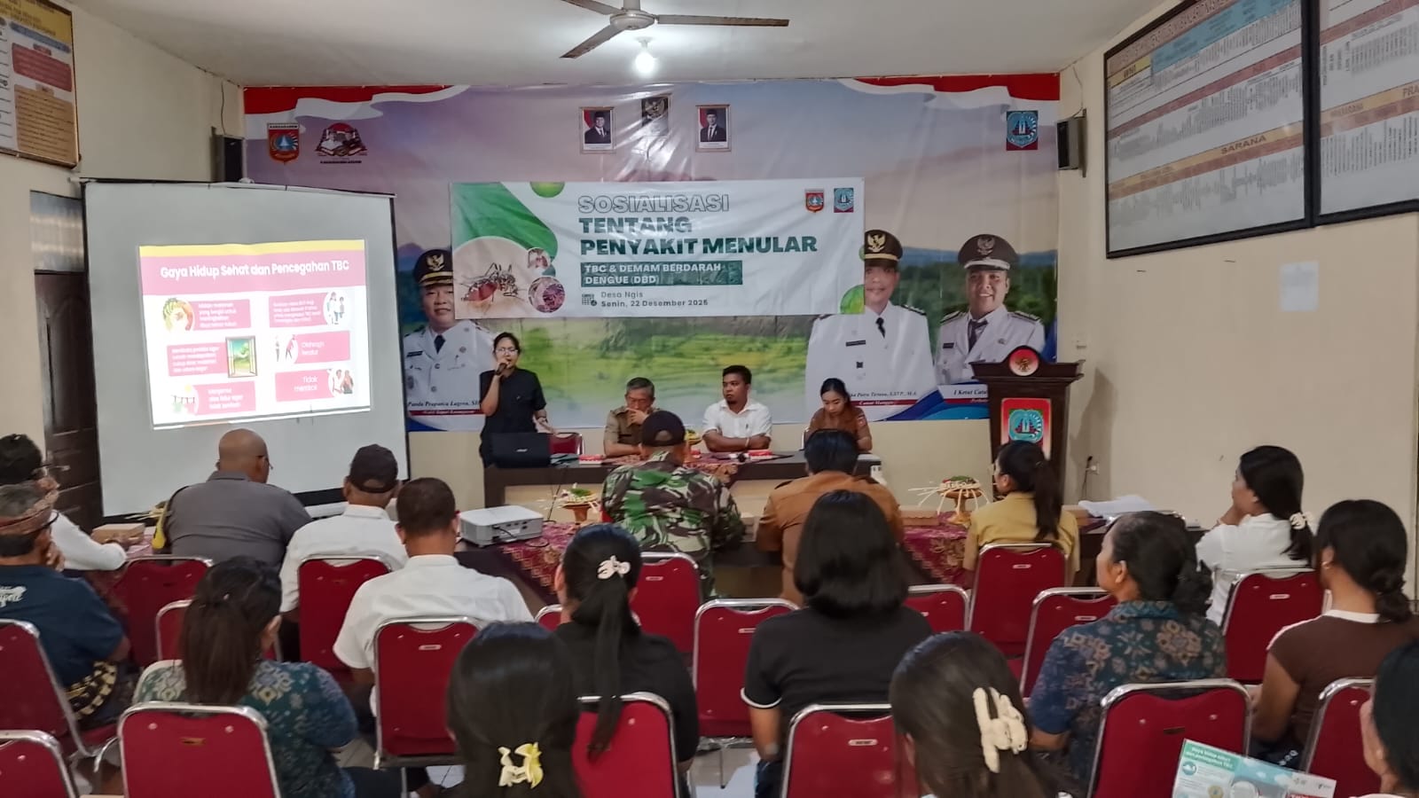 Perkuat Kesadaran Warga, Desa Ngis Gelar Sosialisasi Pencegahan Penyakit Menular TBC dan DBD