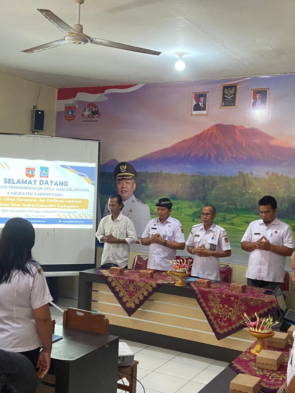 Pemaparan dan Klarifikasi Lapangan Lomba Desa Tingkat Kabupaten Karangasem di Desa Ngis